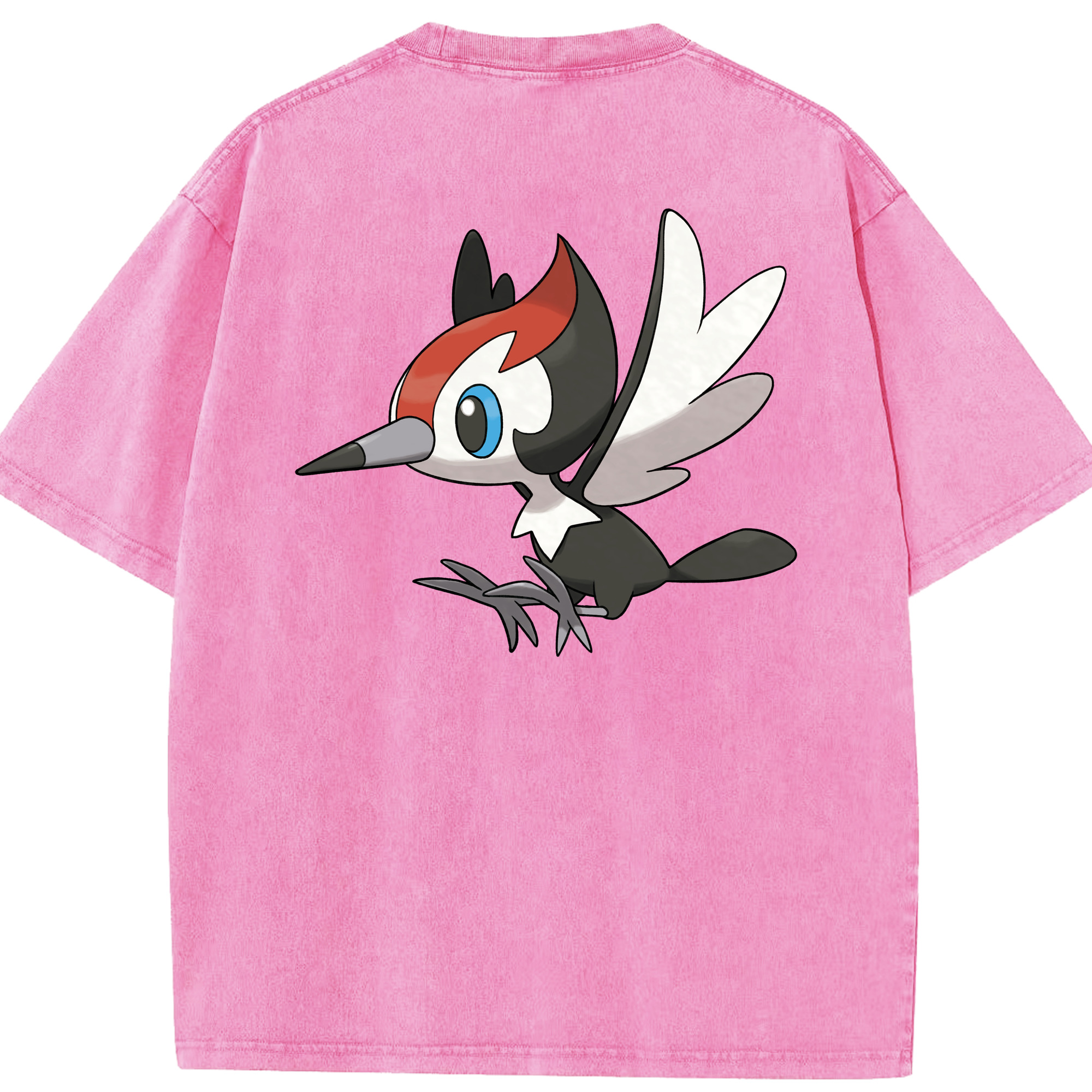 （画像用） ポケットモンスター Pokémon 綿100% ヴィンテージ風 半袖Tシャツ（背面プリント）